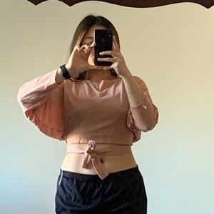 Blush zara wrap top knit